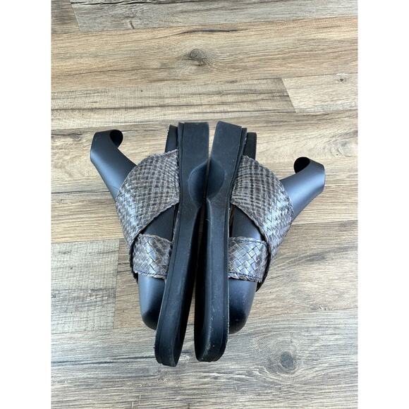NAOT Woven Leather Criss Cross Strappy Sandal Slides Womens Size 10| 41 - Picture 2 of 9